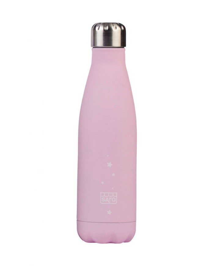 Botella Termica Engomada 500ml 2594 Rosa