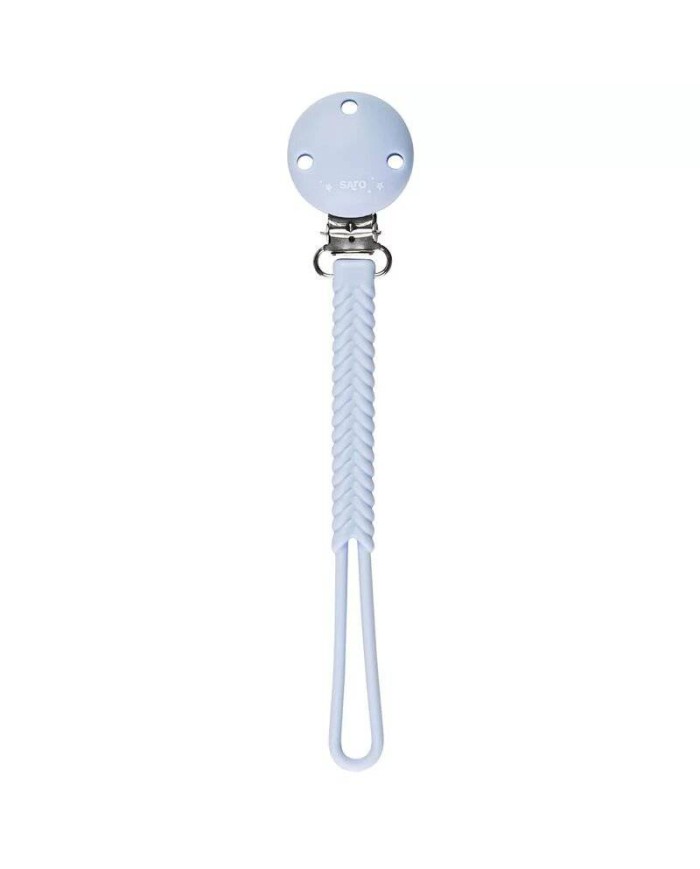 Portachupete silicona trenza 14421 Azul