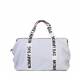 Bolso Mommy Cwmbbscow Signature Canvas Blanco Roto de Childhome
